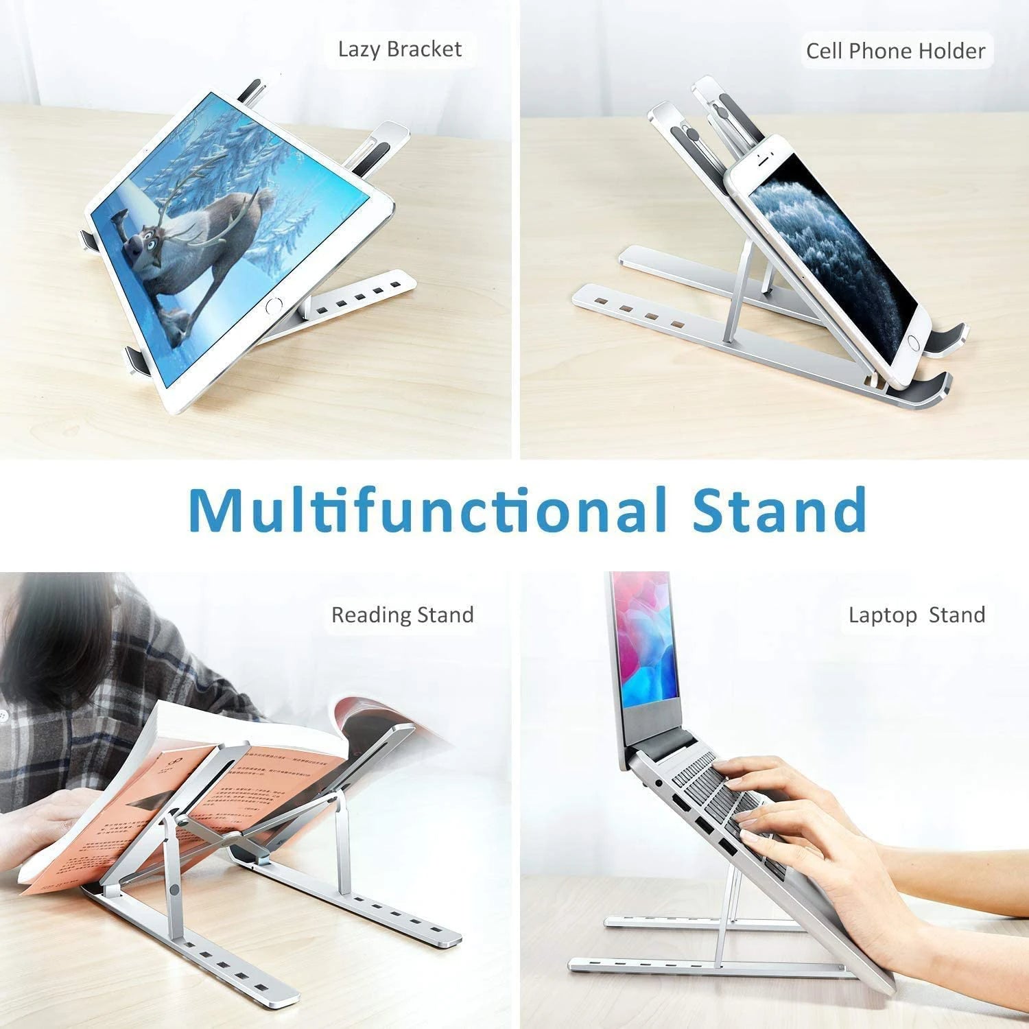 Laptop Stand for MacBook Air Pro Foldable Desktop Notebook Stand Holder Portable Aluminum Laptop Holder For Xiaomi Air