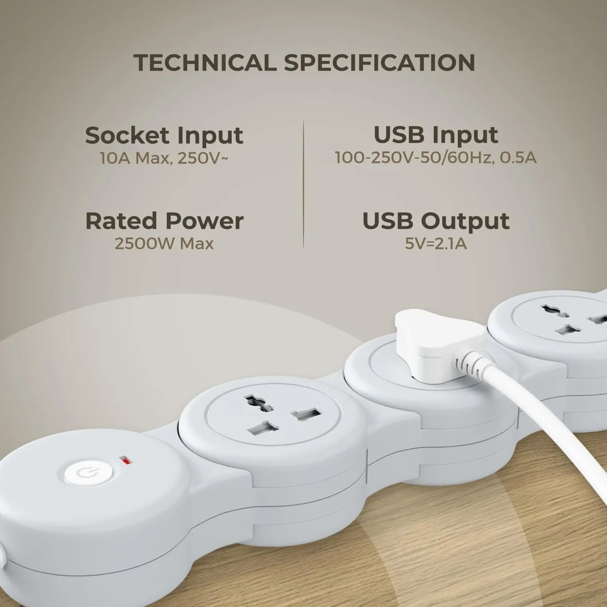 Flexible Articulated Power Strip