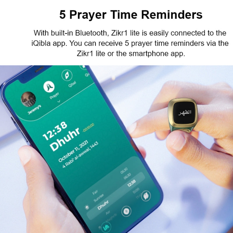 RAMDAN OFFER 49% OFF- Smart Tasbih Tally Counter Ring with Prayer Time Reminder (FREE SHIPPING ) --عرض رمضان: خصم 49% على خاتم عدّ التسبيح الذكي مع مذكرات أوقات الصلاة (شحن مجاني)